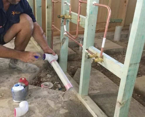 PVC and copper pipe fitting in Gladstone