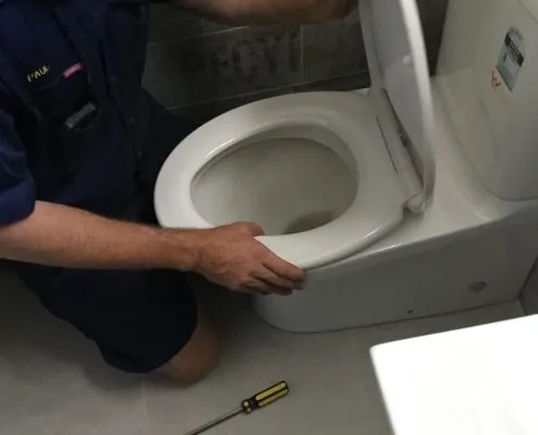 Toilet seat fitting in Gladstone
