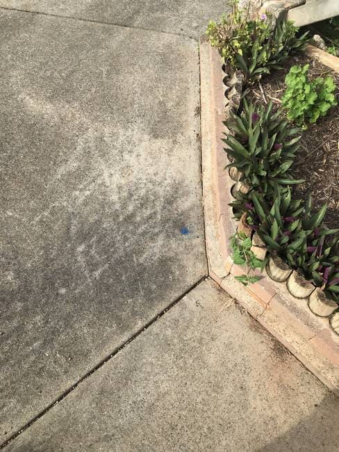Water leak underneath concrete pavement in Gladstone