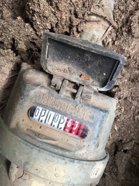 Water meter in the ground in Gladstone
