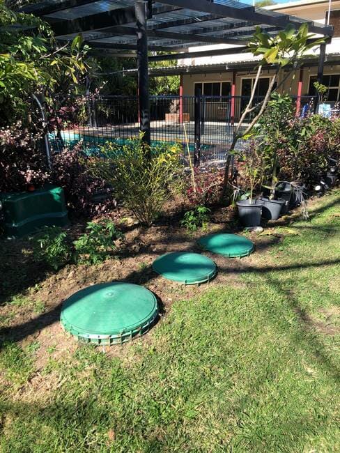 Septic tanks installed in Gladstone backyard
